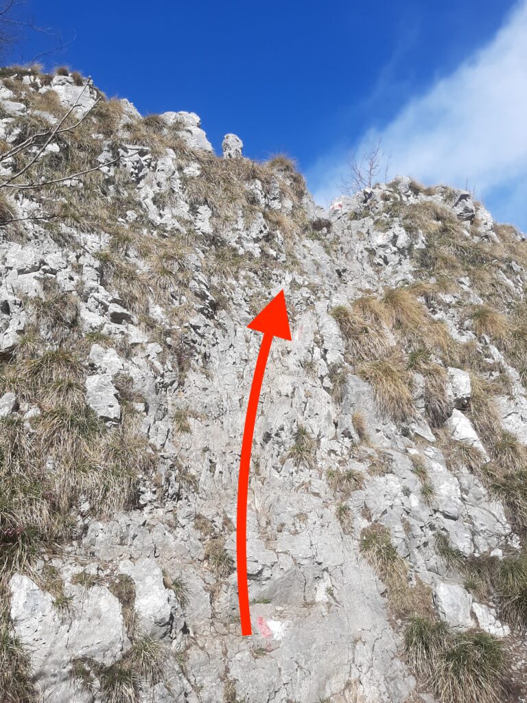 Sentiero cornagera escursionisti esperti