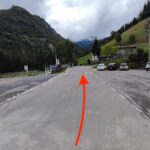 Parcheggio per il sentiero verso il rifugio Alpe Corte da Valcanale